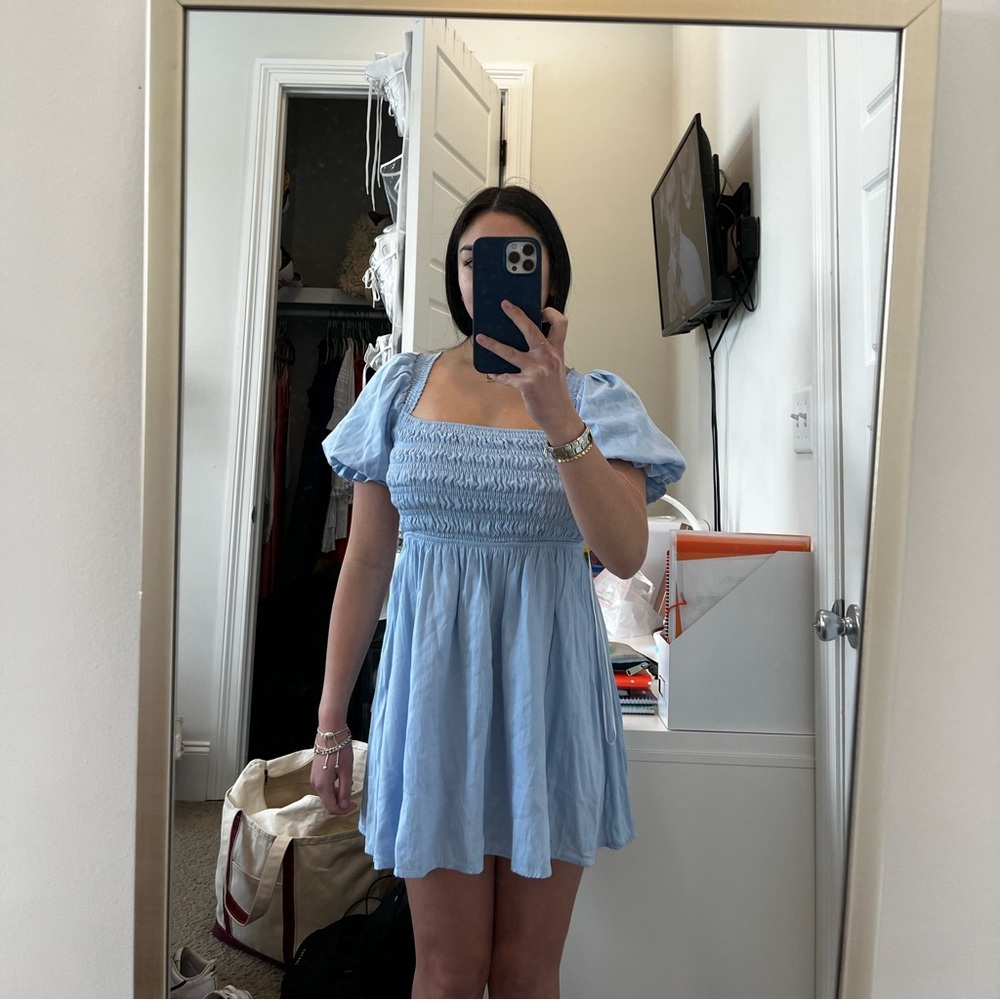 Princess Polly Dani Mini Blue Dress